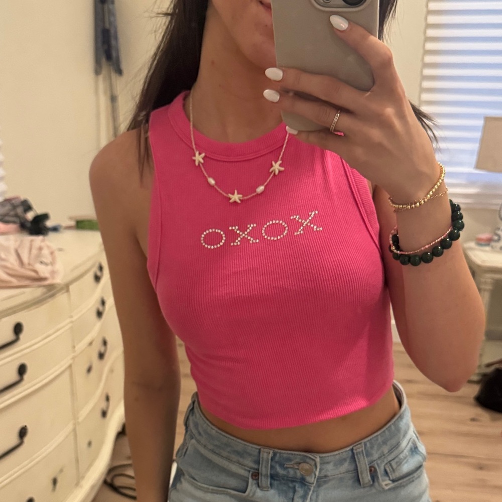 Garage Pink XOXO Tank Top